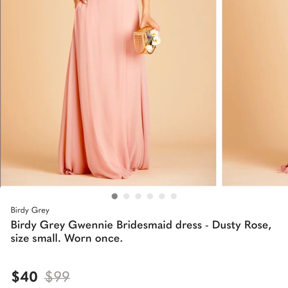 Birdy Grey Maxi Dress in Soft Pink